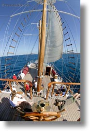 boats, ecuador, equator, galapagos islands, latin america, sagitta, sails, sails up, vertical, photograph