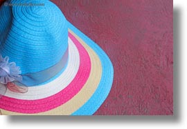 colorful, ecuador, equator, galapagos islands, hats, horizontal, latin america, puerto ayora, santa cruz, photograph