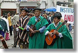 ecuador, equator, guitars, horizontal, instruments, latin america, men, music, quchua, quito, photograph