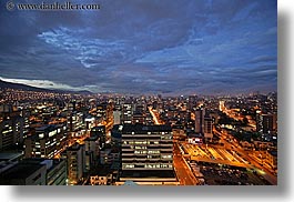 cityscapes, clouds, ecuador, equator, horizontal, latin america, lights, nature, nite, quito, sky, slow exposure, traffic, transportation, photograph