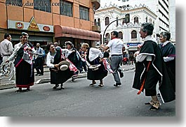 clothes, dancing, ecuador, equator, horizontal, latin america, old, people, quito, senior citizen, uniforms, womens, photograph