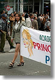 banners, clothes, ecuador, equator, high-heeled, latin america, people, quito, sexy, shoes, vertical, womens, photograph