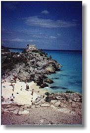 latin america, maya beach, mexico, vertical, yucatan, photograph