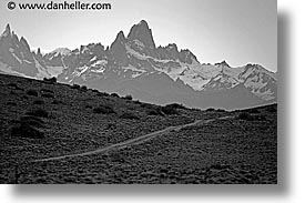 black and white, fitz roy, fitzroy, horizontal, latin america, patagonia, photograph