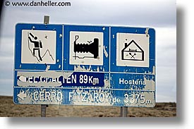 cameras, horizontal, latin america, patagonia, signs, photograph