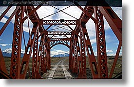 bridge, horizontal, latin america, metal, patagonia, photograph