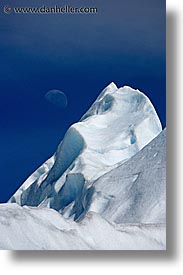 close ups, glaciers, latin america, moon, moreno glacier, patagonia, vertical, photograph