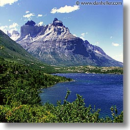 cuernos, latin america, los, mountains, patagonia, square format, photograph