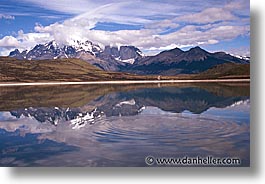 horizontal, latin america, mountains, patagonia, reflect, photograph