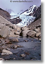 latin america, mountains, patagonia, stream, vertical, photograph