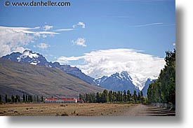 farm, horizontal, latin america, mountains, patagonia, photograph