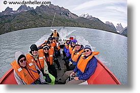 boats, fisheye lens, groups, horizontal, latin america, patagonia, wt people, photograph