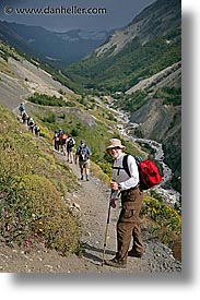 gorge, hiking, jan vic, latin america, patagonia, rivers, vertical, wt people, photograph