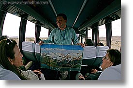 bus, fisheye lens, horizontal, latin america, map, patagonia, rob, wt people, photograph