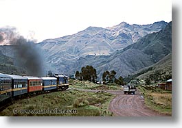 horizontal, latin america, peru, train tracks, trains, photograph