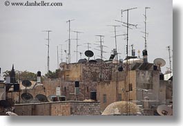 antennas, cityscapes, horizontal, israel, jerusalem, middle east, photograph