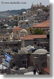 cityscapes, flags, israel, jerusalem, middle east, vertical, photograph