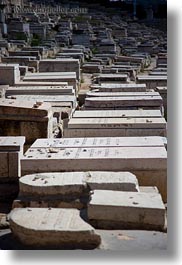 cemetary, graves, gravestones, israel, jerusalem, jewish, middle east, vertical, photograph