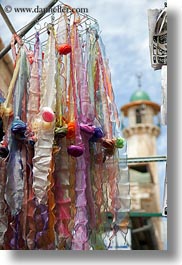 hangings, israel, jerusalem, merchandise, middle east, scarves, silk, vertical, photograph