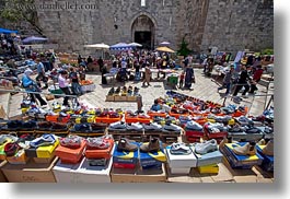 gates, herods, horizontal, israel, jerusalem, merchandise, middle east, shoes, photograph