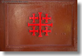 crosses, dominus flevit, franciscan, horizontal, israel, jerusalem, middle east, religious sites, photograph