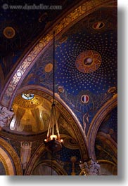 buildings, catholic, ceilings, churches, gethsemane, israel, jerusalem, middle east, religious, religious sites, structures, vertical, photograph