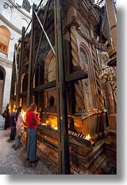 buildings, catholic, christs, churches, holy sepulchre, israel, jerusalem, middle east, religious, religious sites, shrine, structures, tombs, vertical, photograph