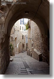 arches, israel, jerusalem, middle east, streets, tunnel, vertical, photograph