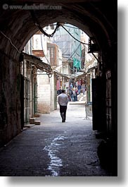 israel, jerusalem, middle east, people, streets, tunnel, vertical, walking, photograph