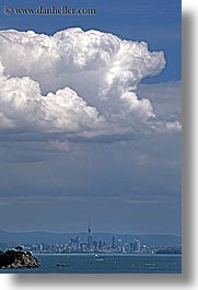 auckland, cityscapes, clouds, new zealand, vertical, photograph