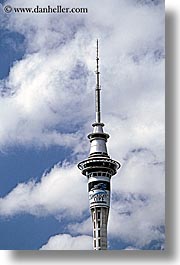 auckland, new zealand, sky, towers, vertical, photograph