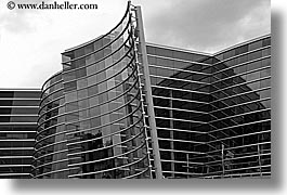 architectures, black and white, christchurch, horizontal, modern, new zealand, photograph