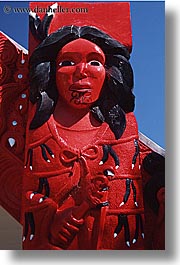 maori, new zealand, sculptures, vertical, photograph