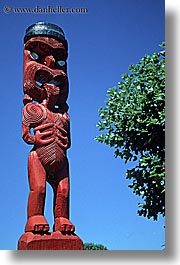 maori, new zealand, sculptures, vertical, photograph