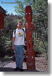 carvings, maori, new zealand, sculptures, vertical, woods, photograph