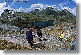hikers, horizontal, new zealand, routeburn, scenics, photograph