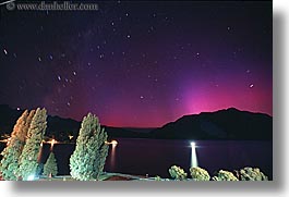 aurora, australis, horizontal, lights, new zealand, nite, queenstown, star trails, stars, photograph