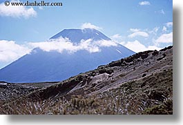 horizontal, mountains, new zealand, ngauruhoe, tongariro crossing, volcano, photograph