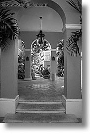archways, bahamas, black and white, capital, capital city, caribbean, cities, island-nation, islands, nassau, nation, resort, royal bahamian, sandals, tropics, vacation, vertical, photograph