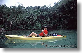 horizontal, kayaks, palau, tropics, photograph