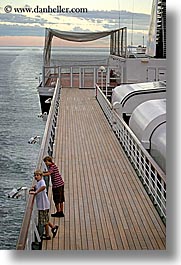 alaska, america, cruise ships, deck, north america, people, united states, vertical, photograph
