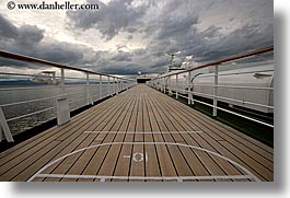 alaska, america, cloudy, cruise ships, deck, horizontal, north america, tops, united states, photograph