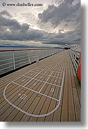 alaska, america, cloudy, cruise ships, deck, north america, tops, united states, vertical, photograph