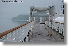 alaska, america, cruise ships, deck, foggy, horizontal, north america, united states, photograph