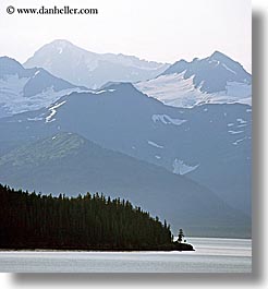 alaska, america, mountains, north america, square format, united states, photograph