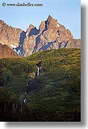 alaska, america, mountains, north america, united states, vertical, photograph