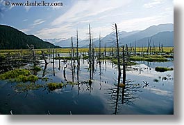 alaska, america, horizontal, mountains, north america, reflections, rivers, united states, photograph