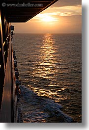 alaska, america, cruise ships, north america, sun ocean, sunsets, united states, vertical, photograph