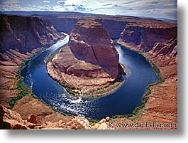 america, arizona, bend, canyons, desert southwest, horizontal, horseshoe, horseshoe bend, north america, rivers, united states, western usa, photograph
