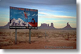 america, arizona, desert southwest, horizontal, monument valley, north america, united states, utah, welcom, welcome, western usa, photograph